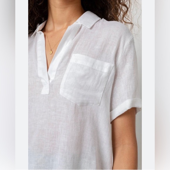 RAILS White Savannah Linen Blouse - Picture 2 of 9
